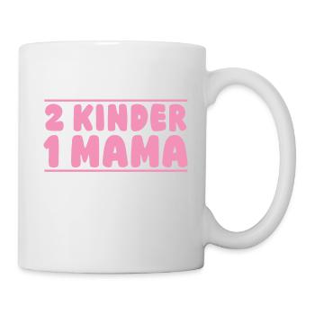 Mama Von 2 Kindern - Tasse - Weiß - Rechts