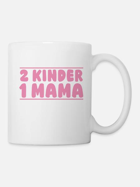 Mama Von 2 Kindern - Tasse - Weiß