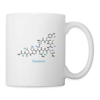 Molekül Chemie Liebe Oxytocin Labor blau - Tasse - Weiß - Rechts