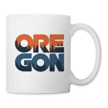Oregon Portland Amerika Bundesstaat für Oregon - Tasse - Weiß - Rechts
