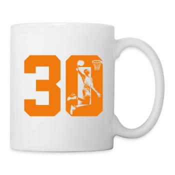 NUMÉRO 30 BASKETBALL 30E ANNIVERSAIRE - Mug blanc - blanc - Droite