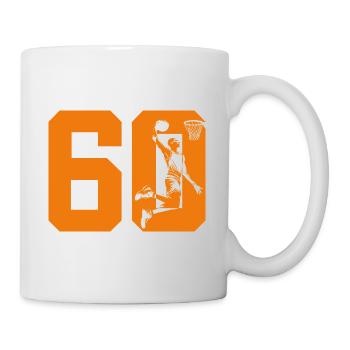 NUMÉRO 60 BASKETBALL 60E ANNIVERSAIRE - Mug blanc - blanc - Droite