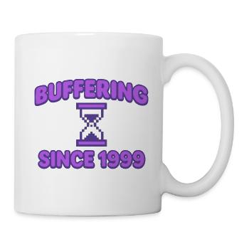 Mise en mémoire tampon depuis 1999 - Mug blanc - blanc - Droite