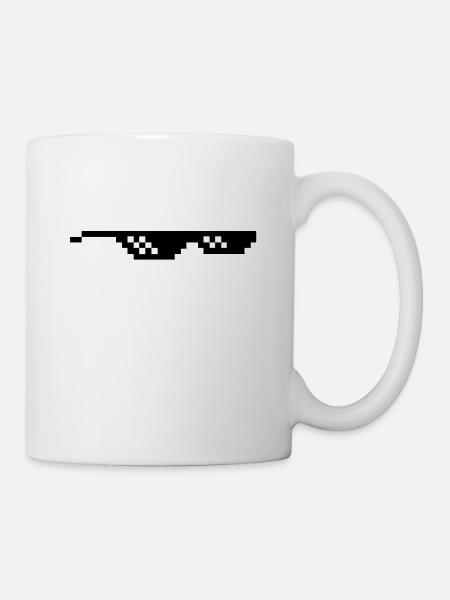 Sonnenbrille - Tasse - Weiß