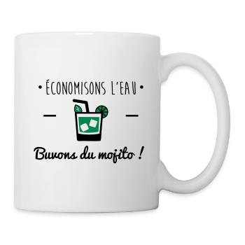 Buvons du mojito,humour,alcool - Mug blanc - blanc - Droite