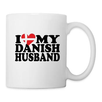 J'aime mon mari danois - Mug blanc - blanc - Droite