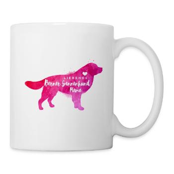 Liebende Berner Sennenhund Mama - Tasse - Weiß - Rechts