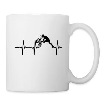 Heart Beat cycle - Tasse - Weiß - Rechts