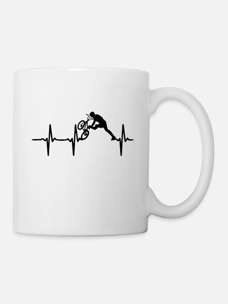 Heart Beat cycle - Tasse - Weiß
