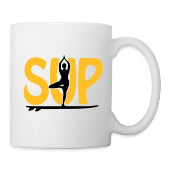 SUP Yoga - Mug blanc - blanc - Droite