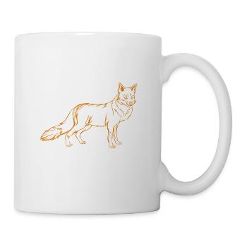 Fuchs - Tasse - Weiß - Rechts