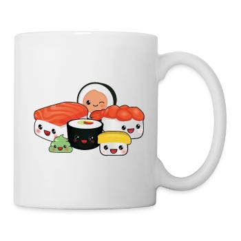 happy Sushi Family - Tasse - Weiß - Rechts