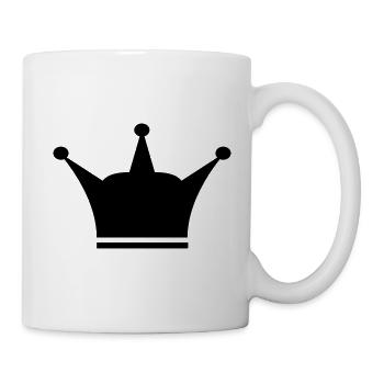 Krone für Vatertag - Tasse - Weiß - Rechts