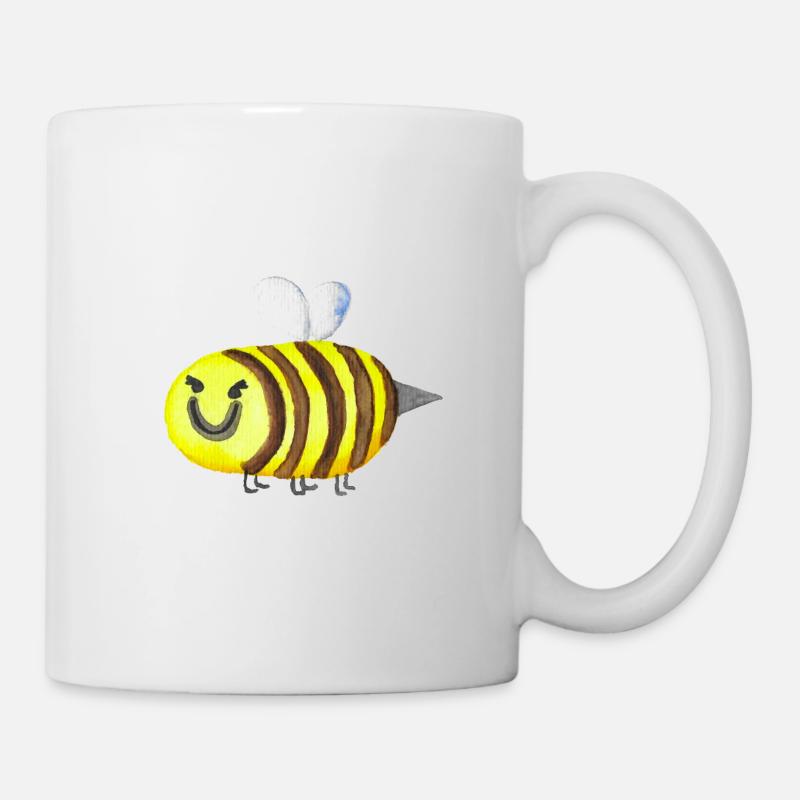 Böse Biene - Tasse - Weiß