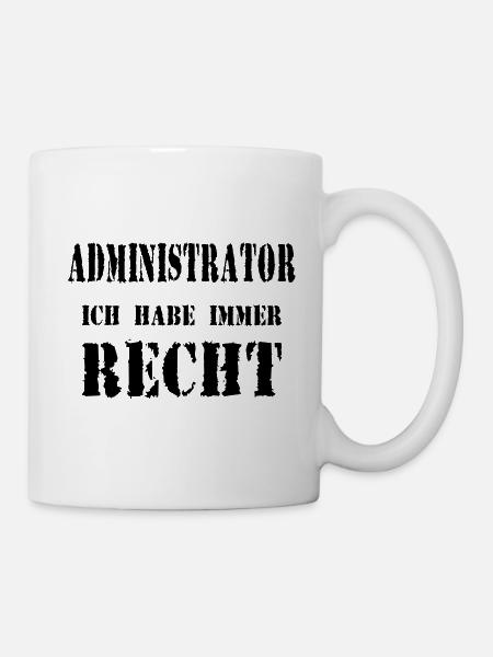 Administrator - Tasse - Weiß