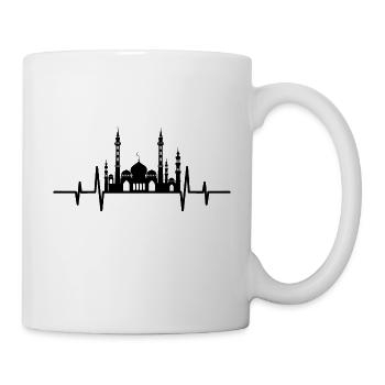 Heartbeat Moschee - Tasse - Weiß - Rechts