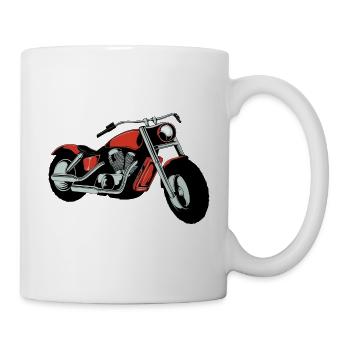 Moto - Mug blanc - blanc - Droite
