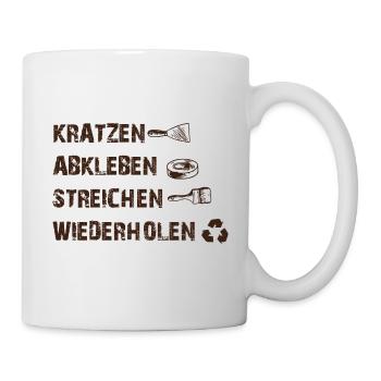 Lackierer Shirt · Anstreicher · Beruf Geschenk - Tasse - Weiß - Rechts