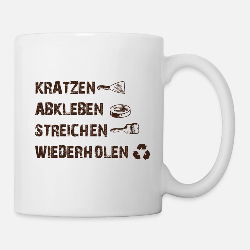 Lackierer Shirt · Anstreicher · Beruf Geschenk - Tasse - Weiß