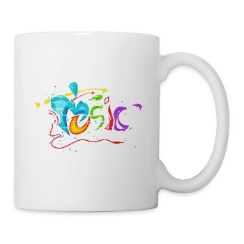 Musik - Tasse - Weiß - Rechts