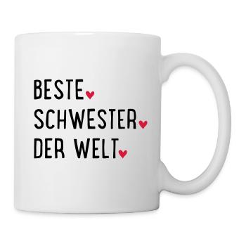 Schwester - Tasse - Weiß - Rechts