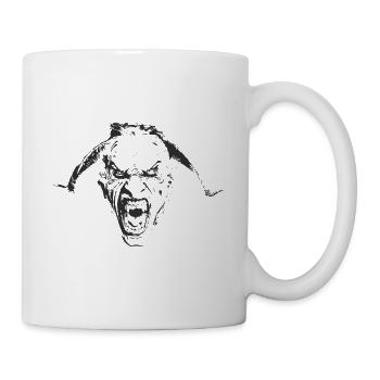 Percht Krampus Teufel Shirt Geschenk - Tasse - Weiß - Rechts