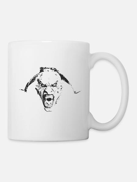 Percht Krampus Teufel Shirt Geschenk - Tasse - Weiß