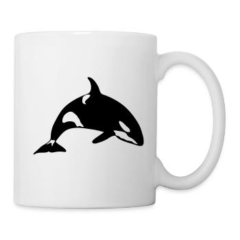 marine animal orca - Mug - white - Right