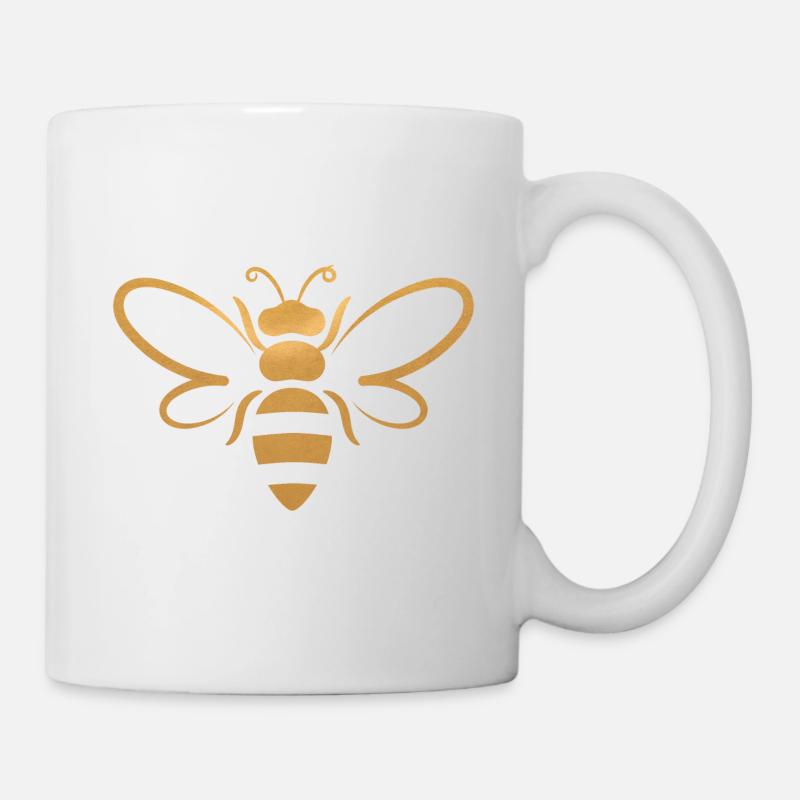 bee in gold || Bee - Mug - white