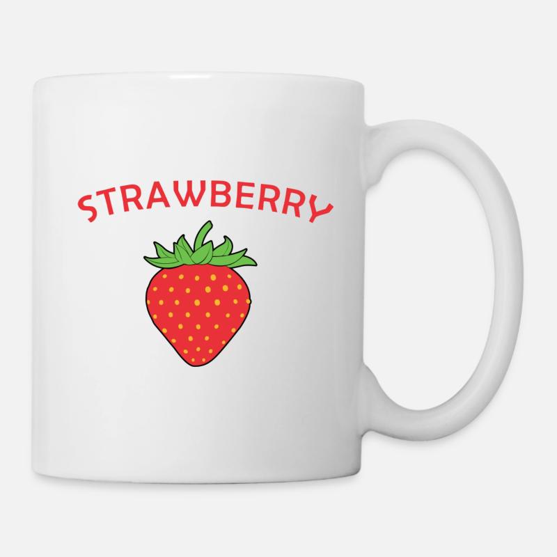 Strawberry - Tasse - Weiß