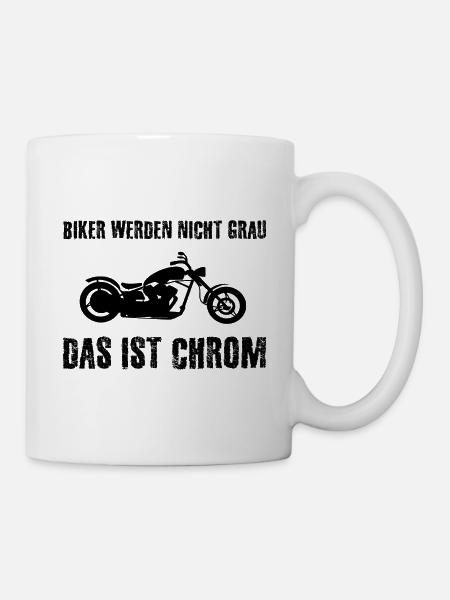 Motorrad - Tasse - Weiß