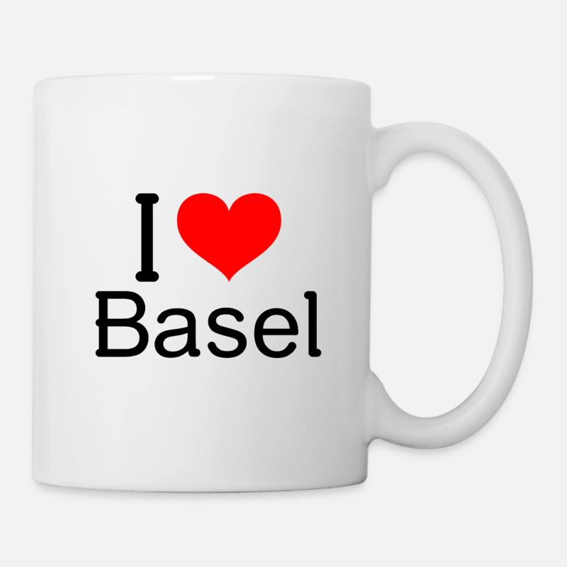 I Love Basel - Ich liebe Basel - Tasse - Weiß