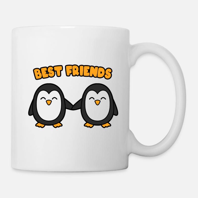 Pingouins Best Friends - Mug blanc - blanc