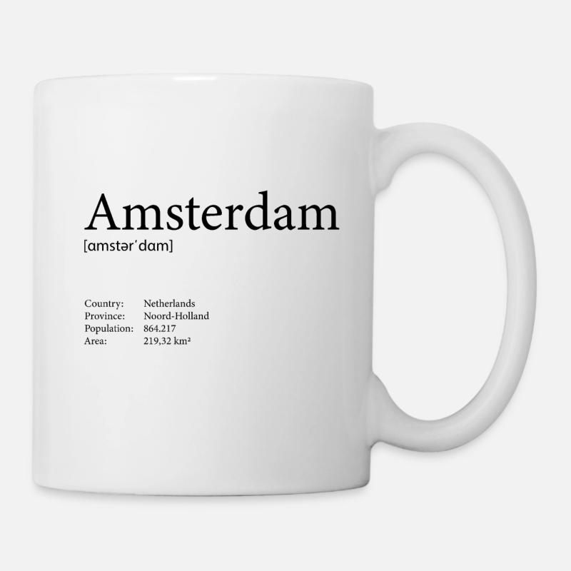 Amsterdam - Mug blanc - blanc