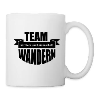 TEAM WANDERN – Natur Berge Urlaub hiking - Tasse - Weiß - Rechts