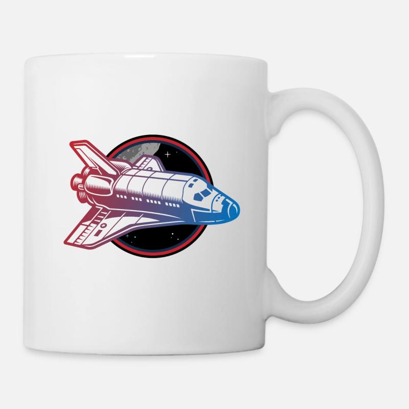 navette spatiale pour vaisseau spatial - Mug blanc - blanc