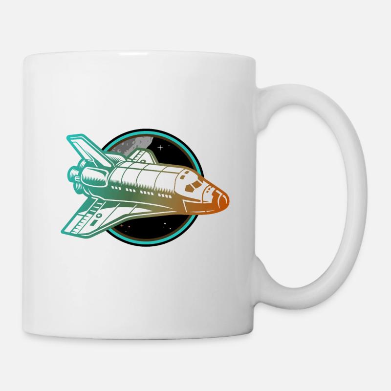 navette spatiale pour vaisseau spatial - Mug blanc - blanc