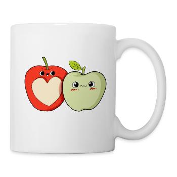 Apple love fruit fruit healthy eating love - Mug - white - Right