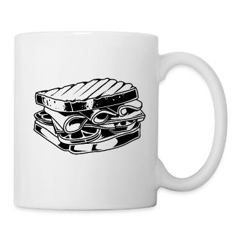 Sandwich Bread Symbol - Mug - white - Right