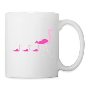 Flamant rose - Mug blanc - blanc - Droite