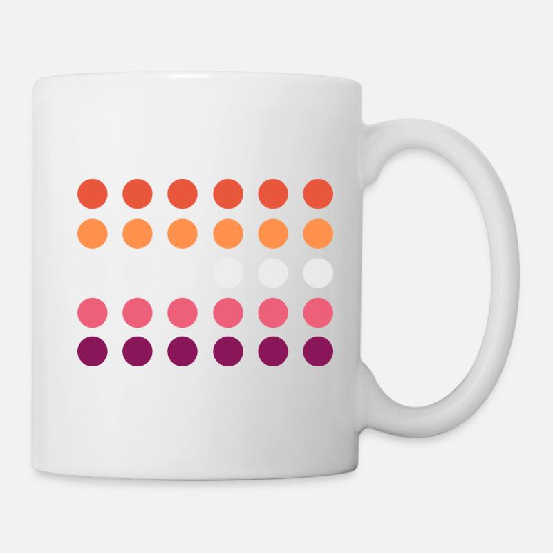 lesbian kreise - Tasse - Weiß