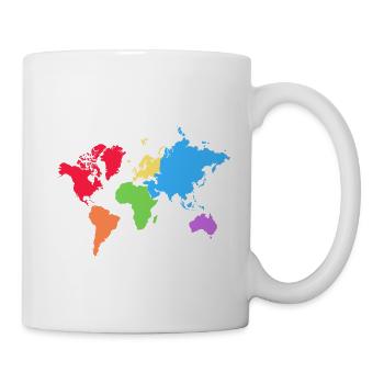 pride landkarte - Tasse - Weiß - Rechts