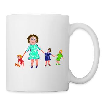 THREE DAUGHTERS - MOMLIFE - Mug - white - Right