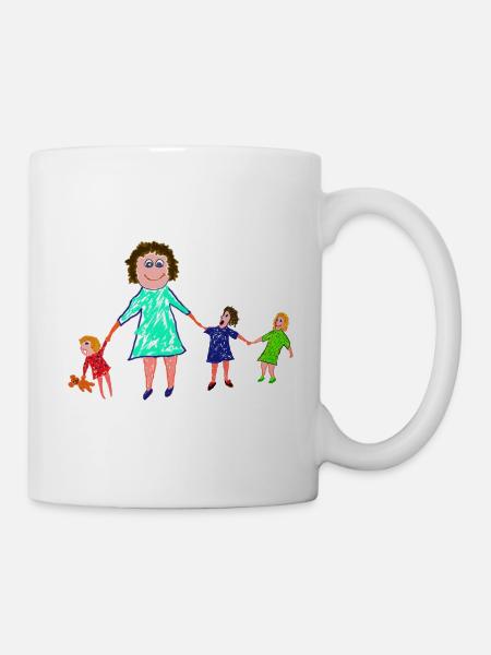 THREE DAUGHTERS - MOMLIFE - Mug - white