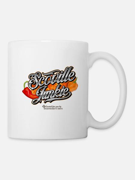 Chili Design Scoville Junkie - Tasse - Weiß