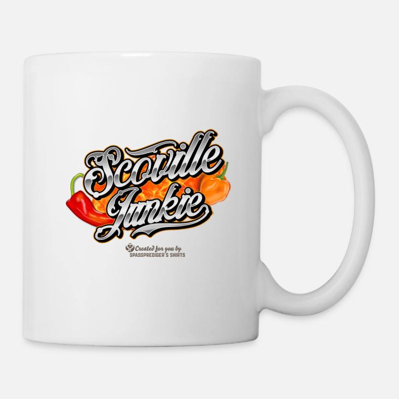 Chili Design Scoville Junkie - Tasse - Weiß