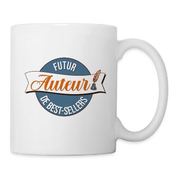 Futur auteur de bestsellers apprenti écrivain - Mug blanc - blanc - Droite