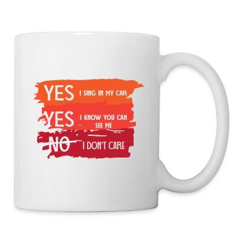 Yes, I sing artist gift - Mug - white - Right
