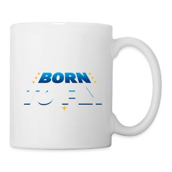 Born to Fly Flugzeug - Tasse - Weiß - Rechts