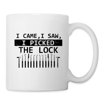 Lock Picking Locking Technician Schlossdienst Design - Mug - white - Right